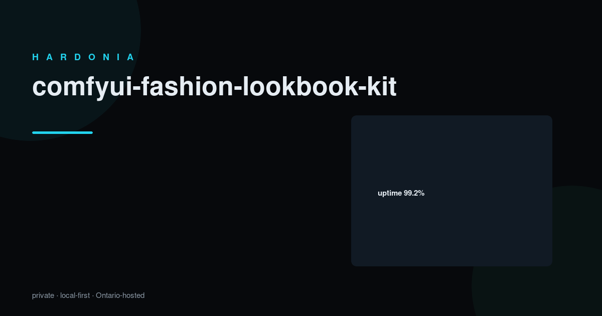 Comfyui Fashion Lookbook Kit