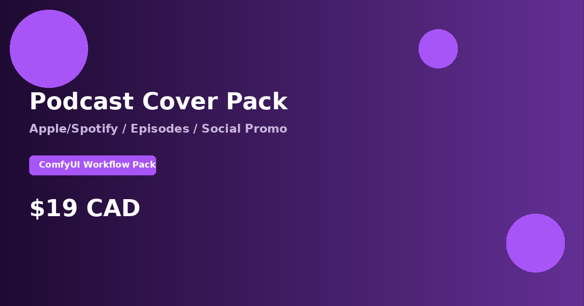 ComfyUI Podcast Cover Pack