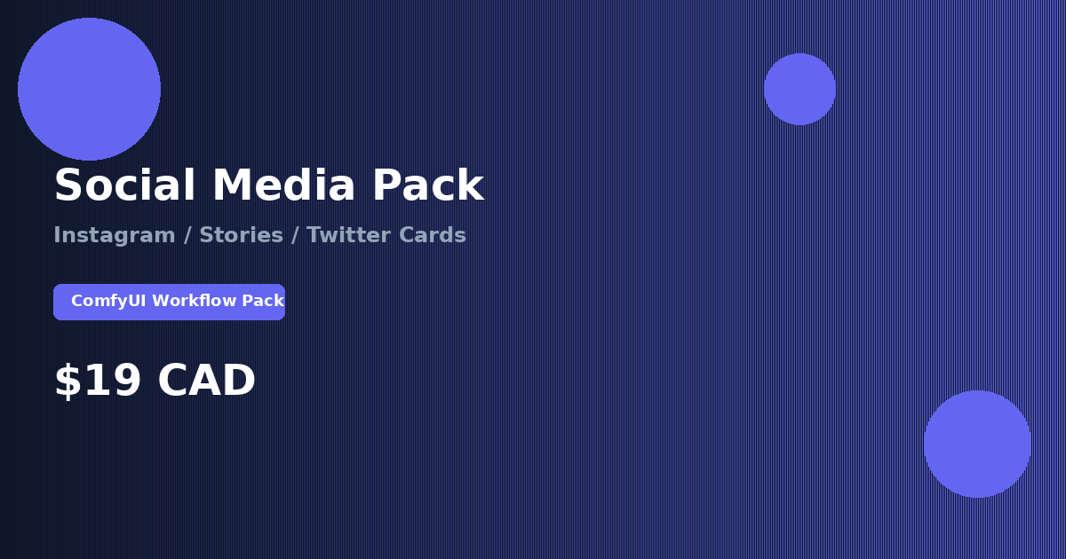 ComfyUI Social Media Pack