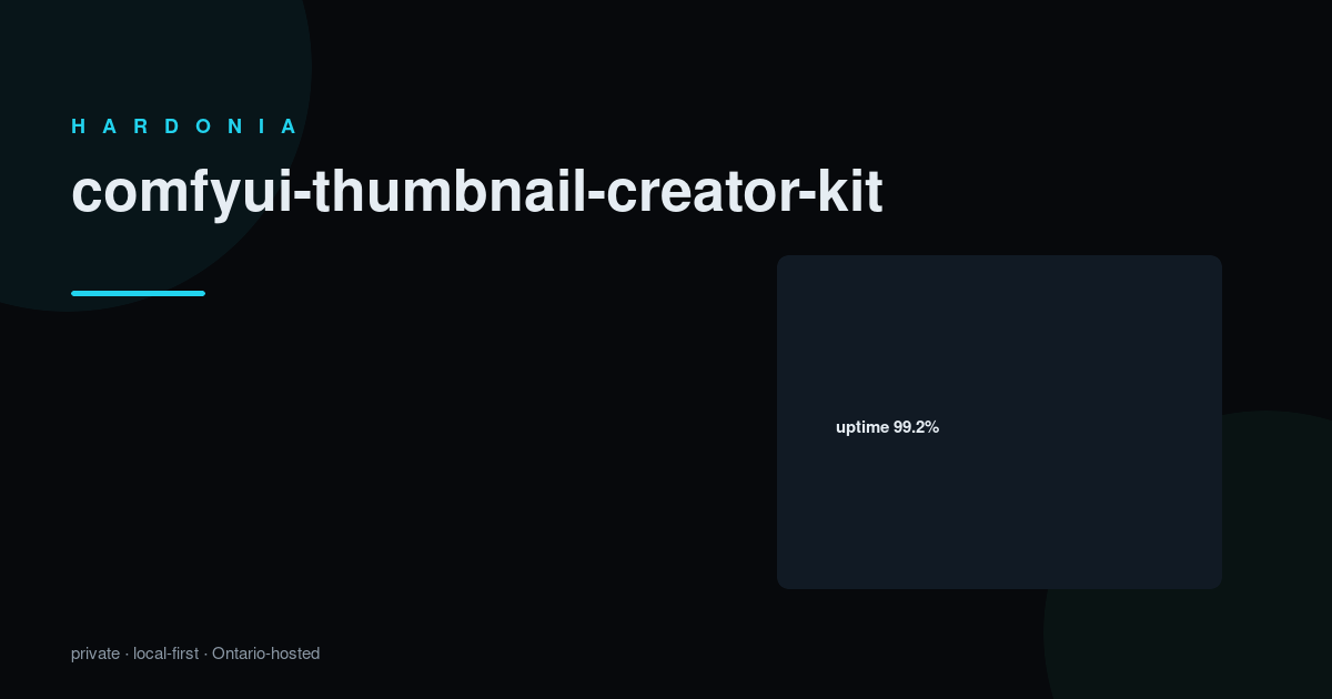 Comfyui Thumbnail Creator Kit