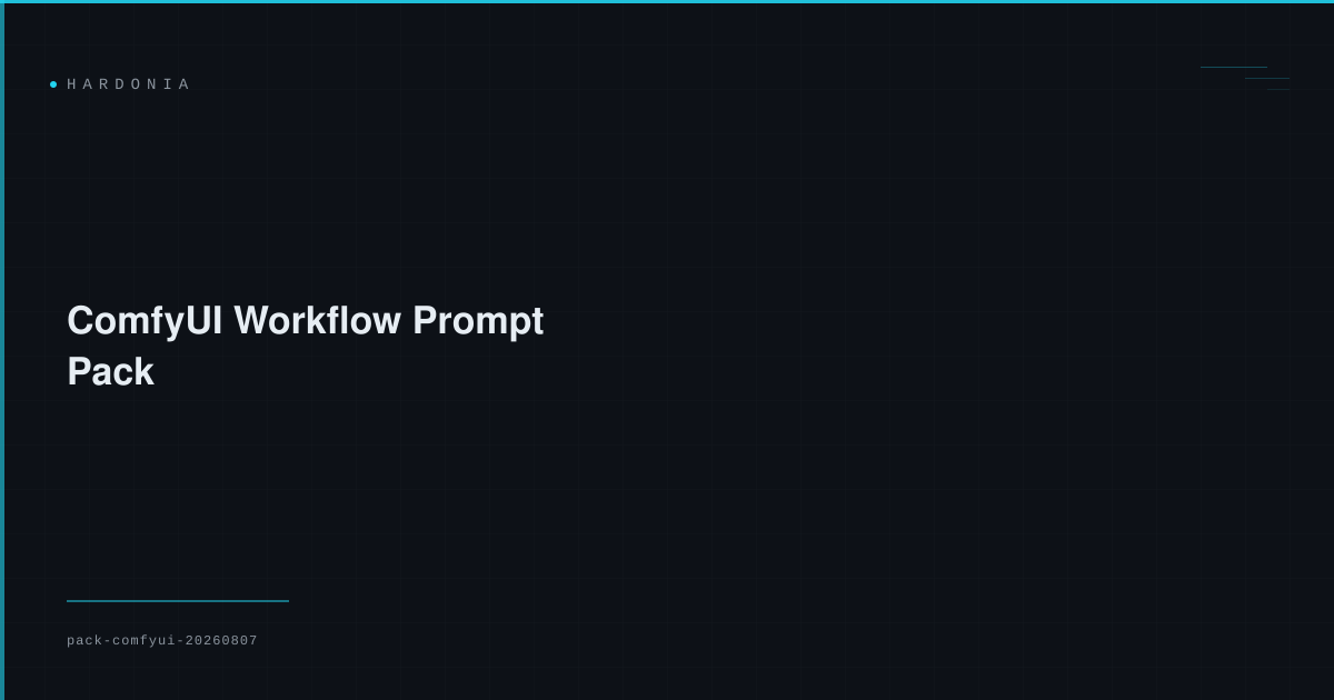 ComfyUI Workflow Prompt Pack