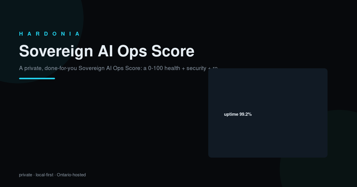 Sovereign Ops Score API
